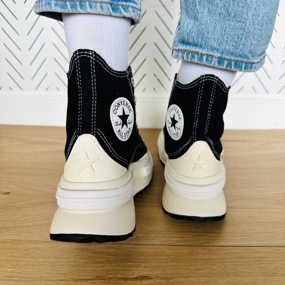 Rare Converse Run Star Legacy CX Hi Platform 7 Women Shoes Sneaker Black A00869C - Picture 5 of 12